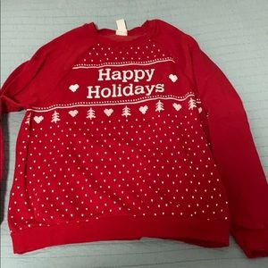 Red Happy Holidays Sweater from H&M